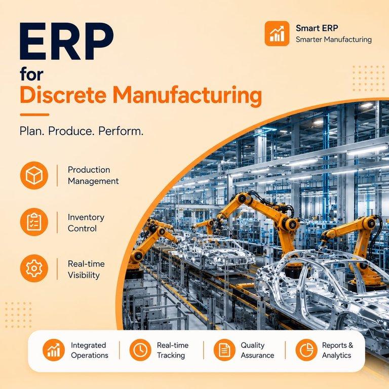Transform Discrete Manufacturing Operations with Smart ERP Solutions - Cover Image