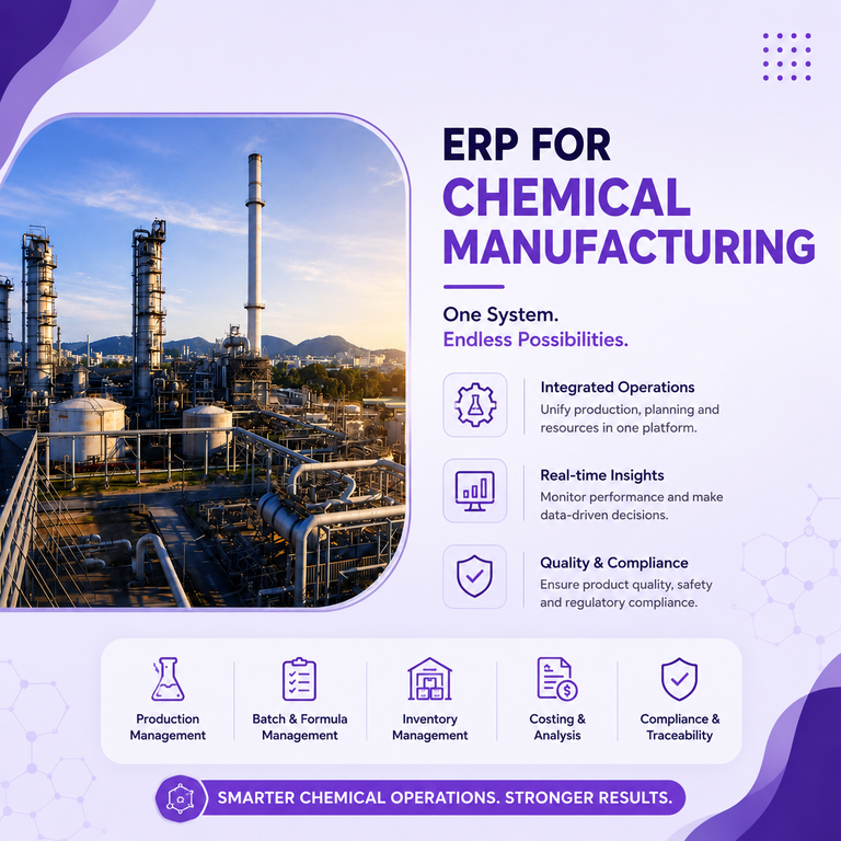Chemical Manufacturing Operations with Smart ERP Solutio - Cover Image